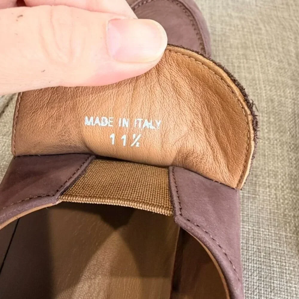 Brooks Brothers Voyager 1 Nubuck Slip-On Loafers – Brown (11.5)